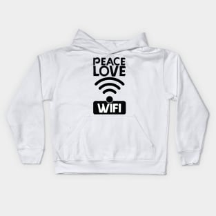 love peace wifi Kids Hoodie